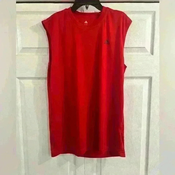 Red adidas Climalite Activewear Tops for Men, size Medium - Picture 1 of 8